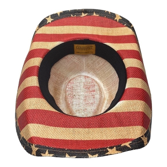 Goldcoast Sunware Patriotic American Flag Cowboy Hat NWT main image 8